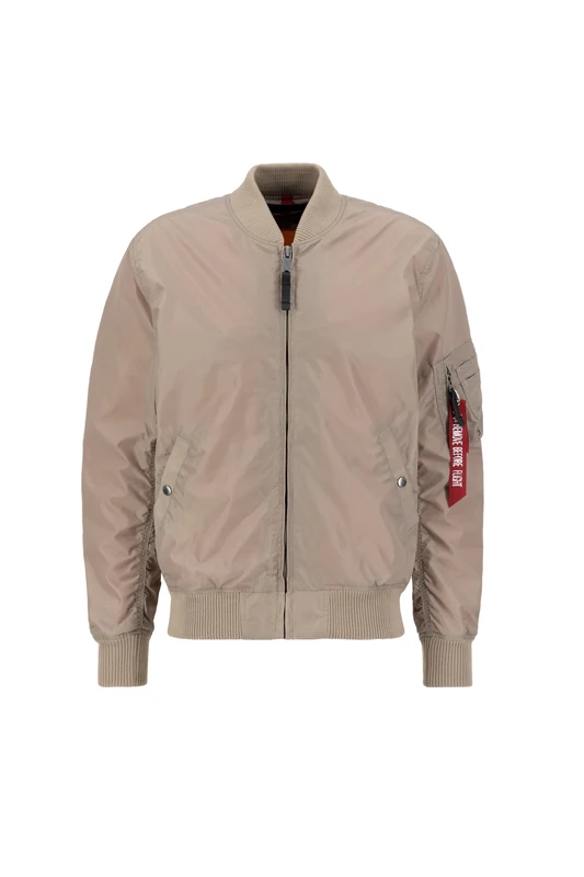 Alpha Industries Men's MA-1 TT Bomber Jacket, Vintage Sand, M
