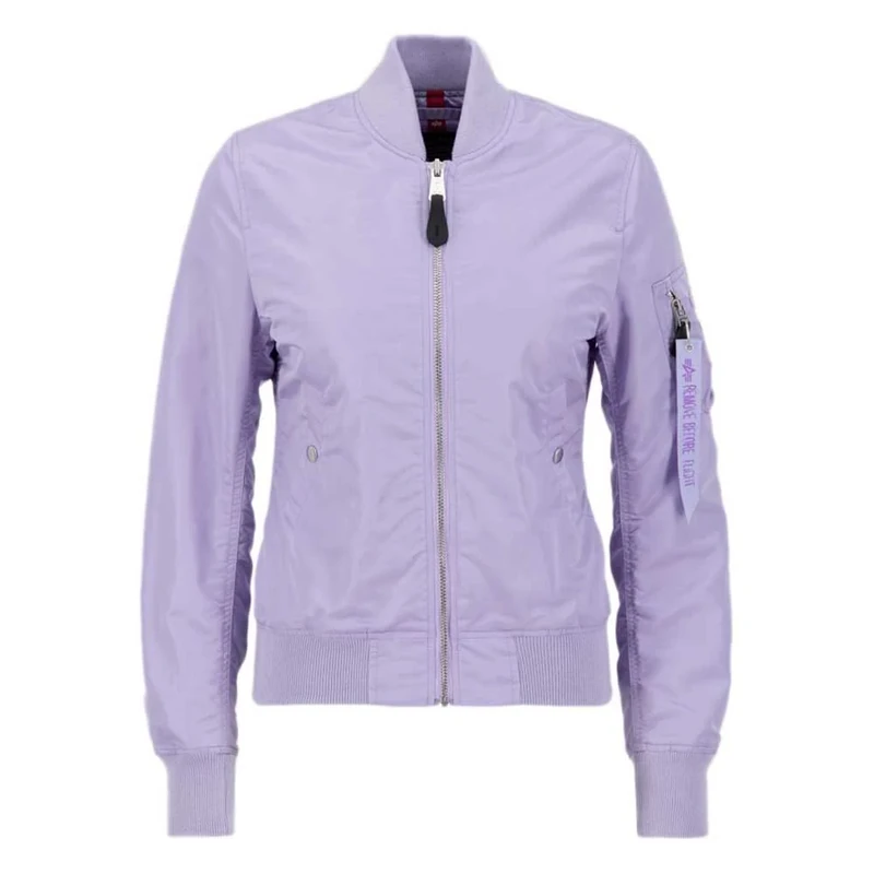 Alpha Industries Women's MA-1 VF LW Bomber Jacket for Ladies, Pale Violet, L