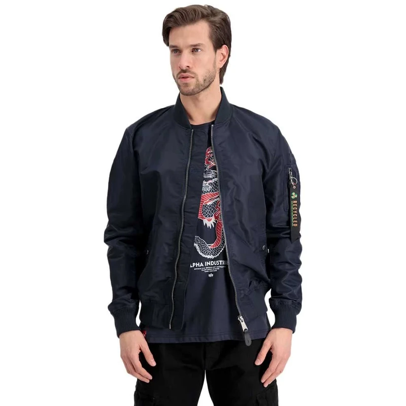 ALPHA INDUSTRIES Ma-1 Lw Project R Jacket, Rep. Blue, XXX-Large