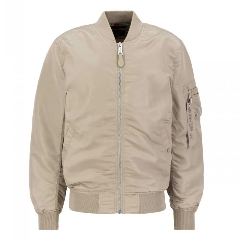 Alpha Industries Men's MA-1 VF LW Bomber Jacket, Vintage Sand, S