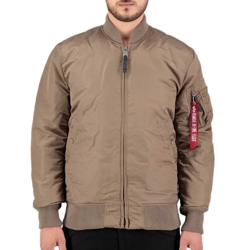 Alpha Industries MA-1 VF 59 Long Bomber Jacket for Men Taupe