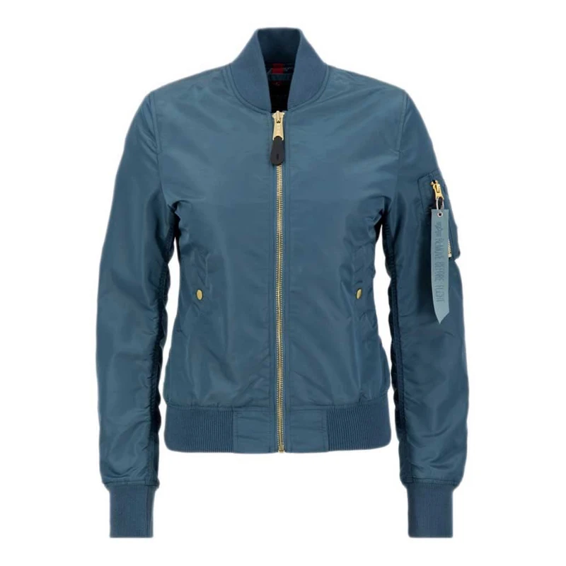 Alpha Industries Women's MA-1 VF LW Bomber Jacket for Ladies, Vintage Marine, L