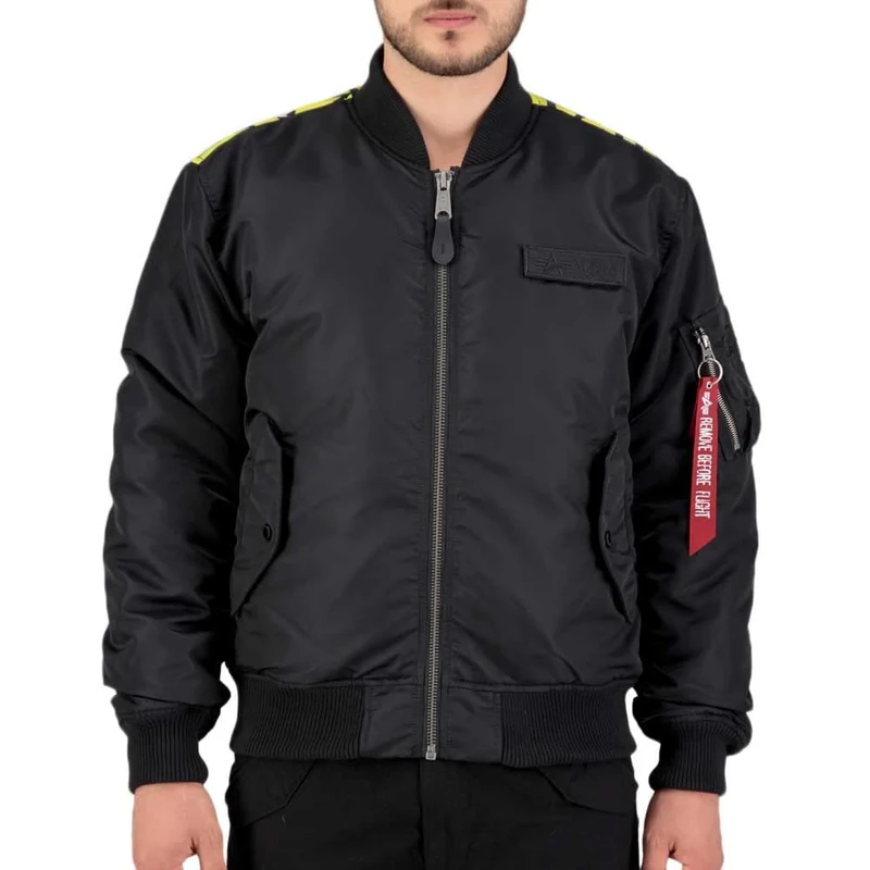 Alpha Industries MA-1 VF Fighter Squadron Bomber Jacket for Men Black