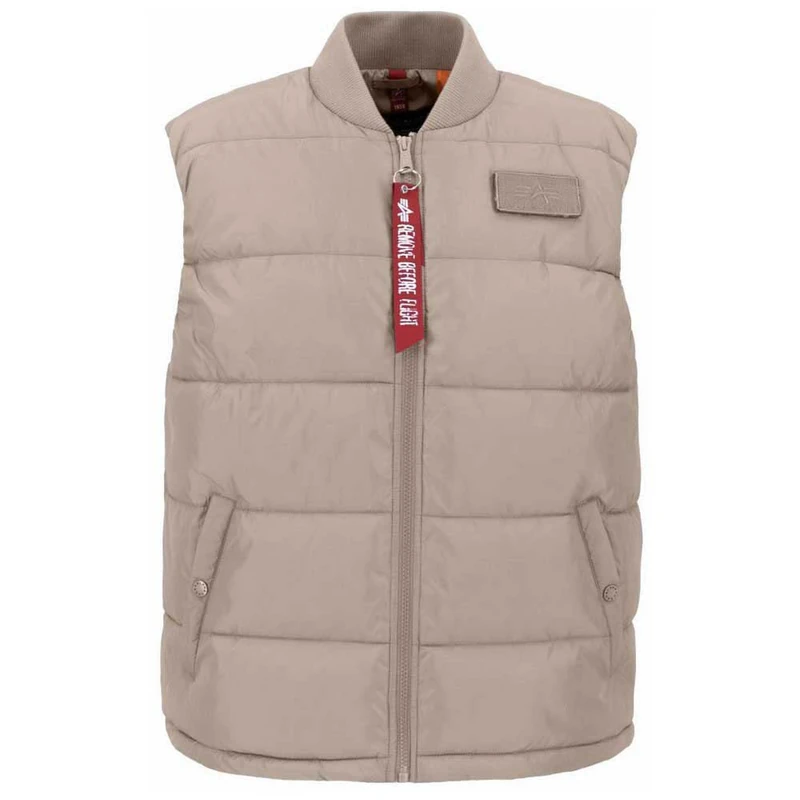 Alpha Industries Men's Puffer LW Vest, Vintage Sand, XXL