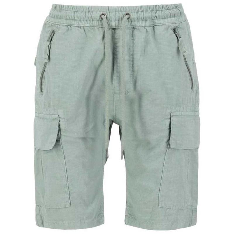 Alpha Industries Men's Ripstop Jogger Shorts Dusty Green