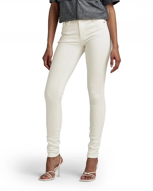 G-Star Women's 3301 Skinny Jeans, White (white gd D05175-C258-G006), 27W / 32L