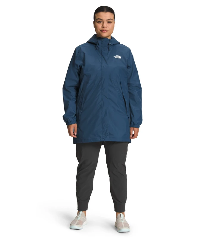 The North Face Women's Plus Antora Waterproof Parka, Shady Blue, Small