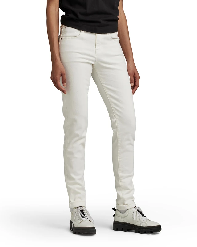 G-Star Women's Ace Slim Jeans, White (white gd D22929-C301-G006), 27W / 28L