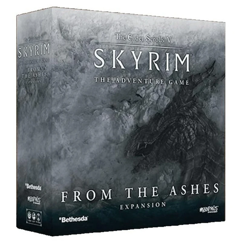 Modiphius | The Elder Scrolls: Skyrim - Adventure Board Game From the Ashes Expansion | Board Game | Ages 14+ | 1-4 Players | 60-120 Minutes Playing Time