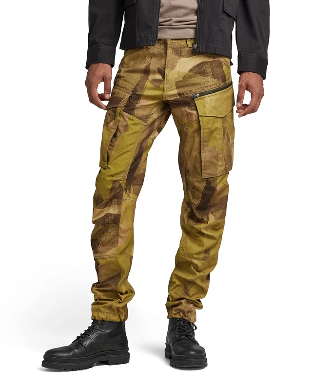 G-Star Men's Rovic Regular Tapered Pants, Multicolour (safari watercolor camo D02190-D386-D940), 29W / 30L