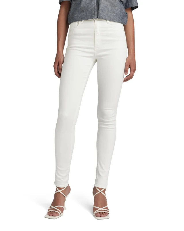 G-Star Women's Kafey Ultra High Skinny Jeans, White (white gd D15578-C258-G006), 30W / 32L