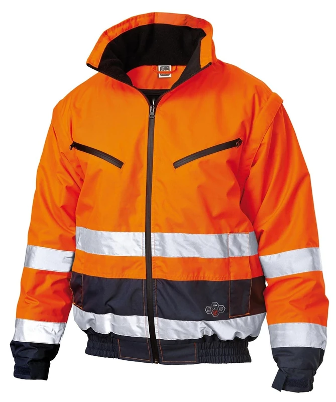 Siggi Group Men's High Visibility Jacket, Orange, S