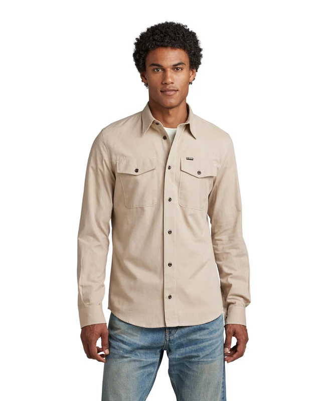 G-Star Men's Marine Slim Shirt, Purple (dumic D20165-D187-5788), XS