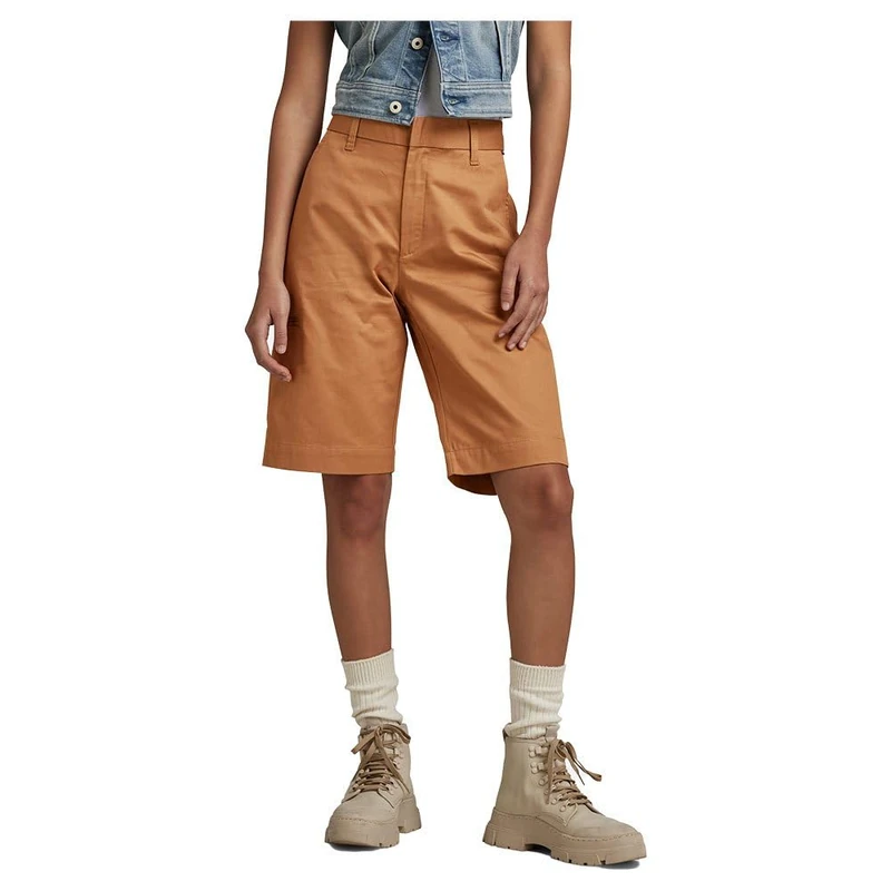 G-Star Women's Chino Bermuda Shorts, Brown (chipmunk D22900-C962-3886), 29