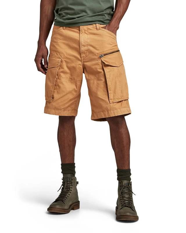 G-Star Men's Rovic Zip Relaxed Shorts, Brown (chipmunk D08566-D387-3886), 34