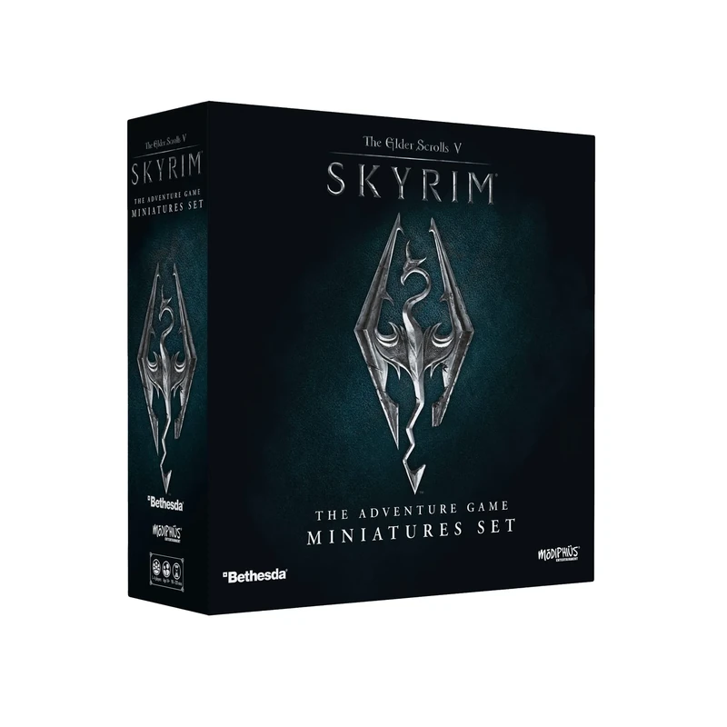 Modiphius | The Elder Scrolls: Skyrim - Adventure Board Game - Miniatures Upgrade Set | Board Game | Ages 14+ | 1-4 Players | 60-120 Minutes Playing Time,Grey,red