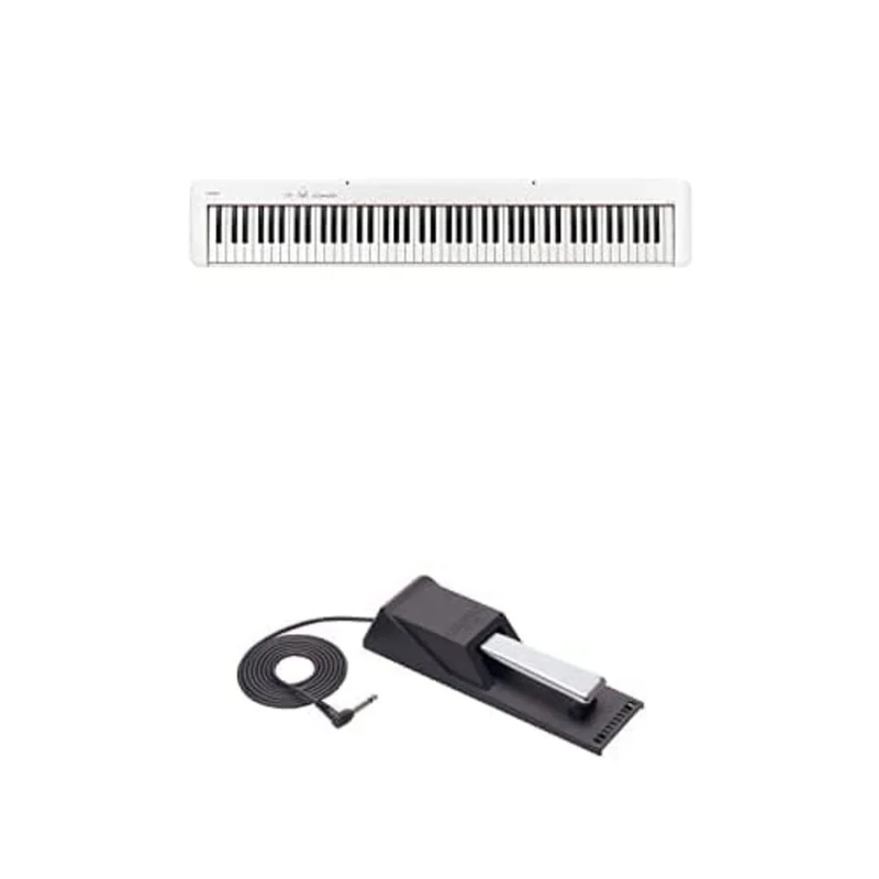 Casio CDP-S110WEC5 Fully Weighted Hammer Action Digital Piano with Piano Style Sustain Pedal