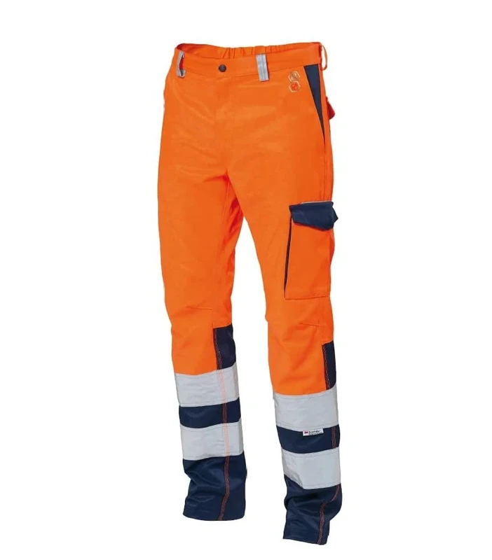 Siggi Group Men's Pants Set 5pcs High Visibility Bicolor, Orange/Blue, XXL