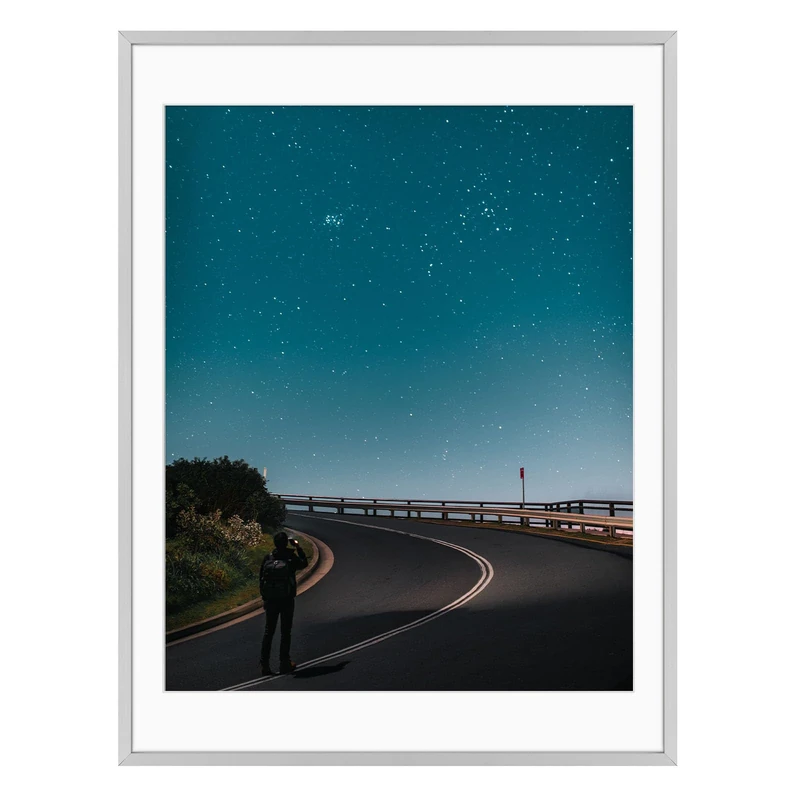 Frametory, 18x24 Aluminum Picture Frame - Silver With Removable Mat for 16x20 Photo - Durable Metal With Real Glass - Sawtooth Hanger for Easy Wall Display - 1 Pack