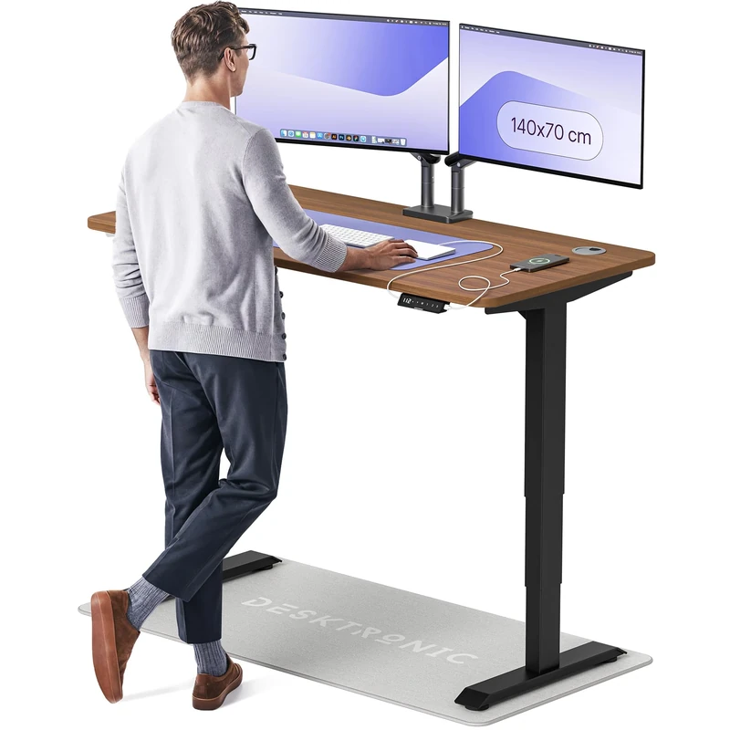 Desktronic Desk 140x70cm - Dual Motor, Touchscreen, USB-C, 3 Presets