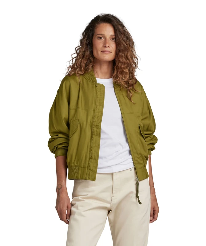 G-Star Women's Everyday Bomber Overshirt , Green (avocado D23018-D297-D612), L