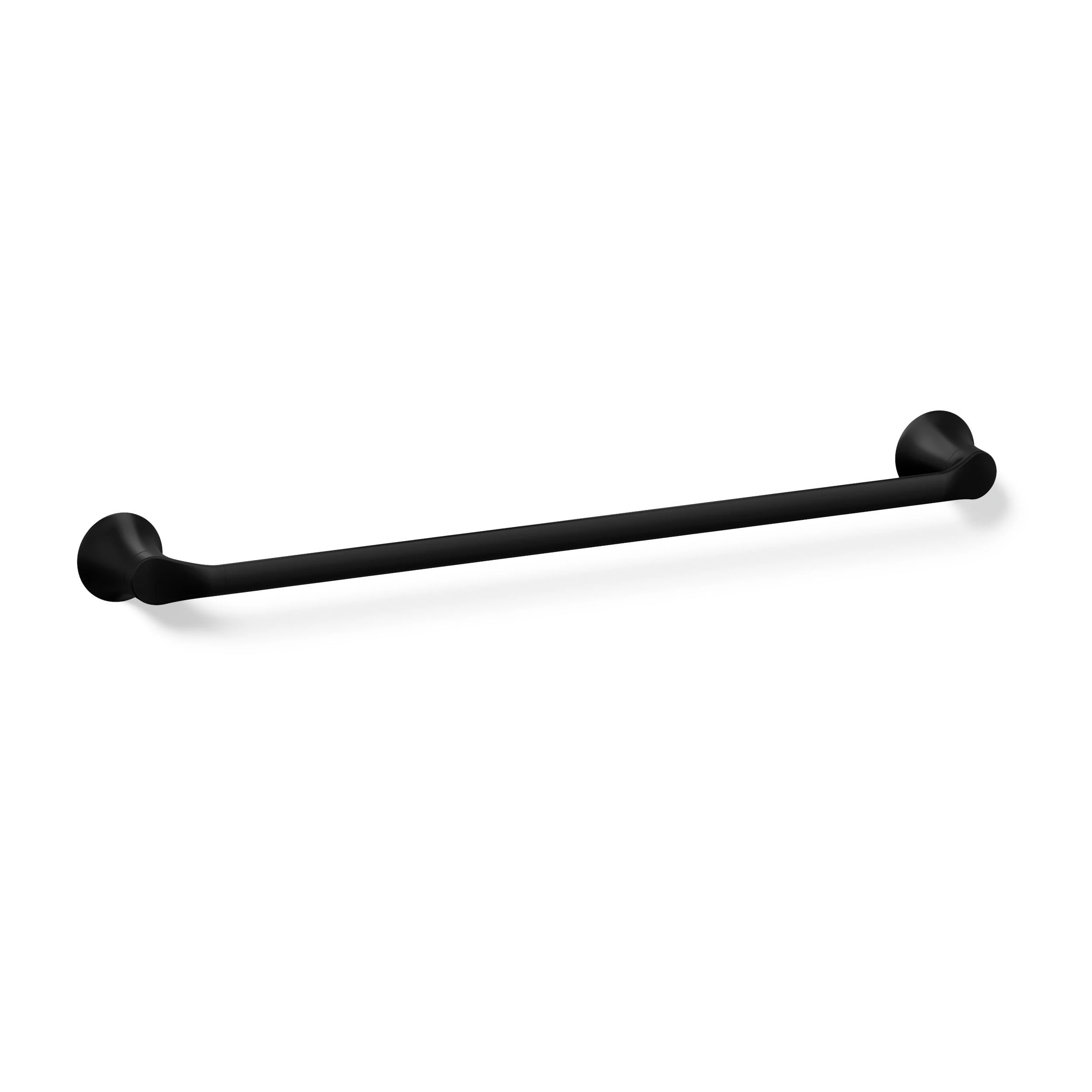 Kohler 27394-BL SIMPLICE 24'' Towel Bar, Towel Rail, Bathroom Towel Holder, Matte Black