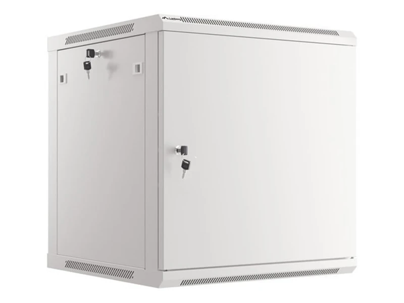 LANBERG WALL MOUNT CABINET 19 INCH 12U 600X600 STEEL DOORS GREY FLAT PACK