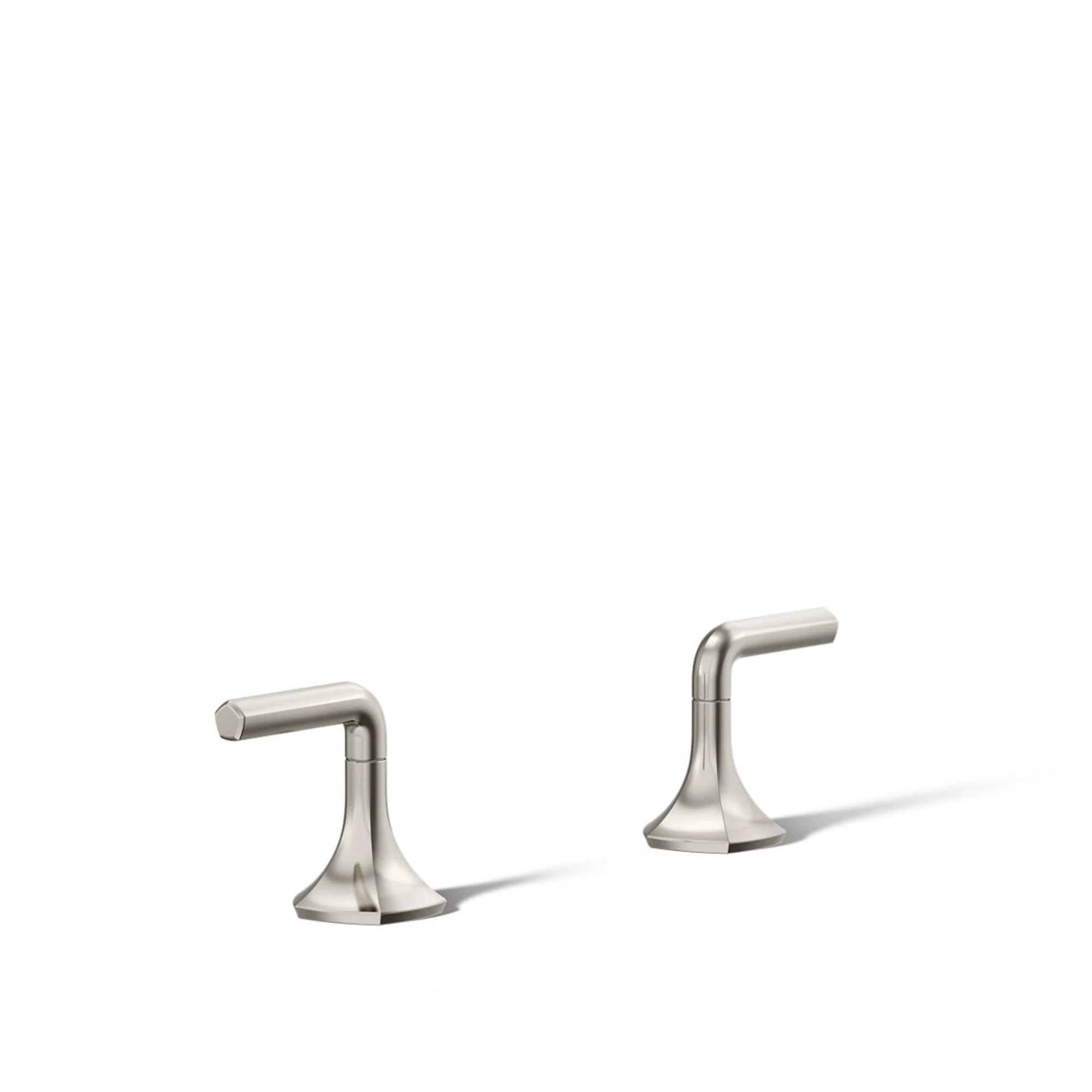 Kohler 27010-4-SN Double Control Bathroom Faucet Handles,Bathroom Sink Faucet Handles,Vibrant Polished Nickel