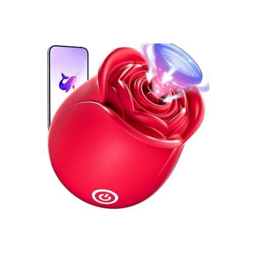 Lolitree Vibrators for Woman, AI Sync Adult Toys with 10 Vibrating Sucking Nipple Clitoral Stimulator APP Control Vibrator, Waterproof Sex Toys4couples Men & Women Suction Vibrater Sex Toy Silent