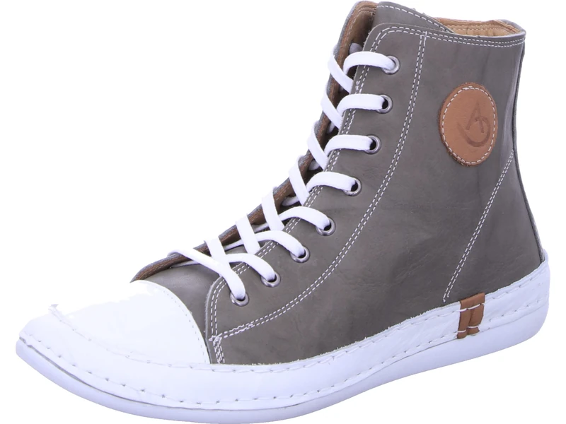 Andrea Conti Women's High Top Trainers, Charcoal, 8 UK