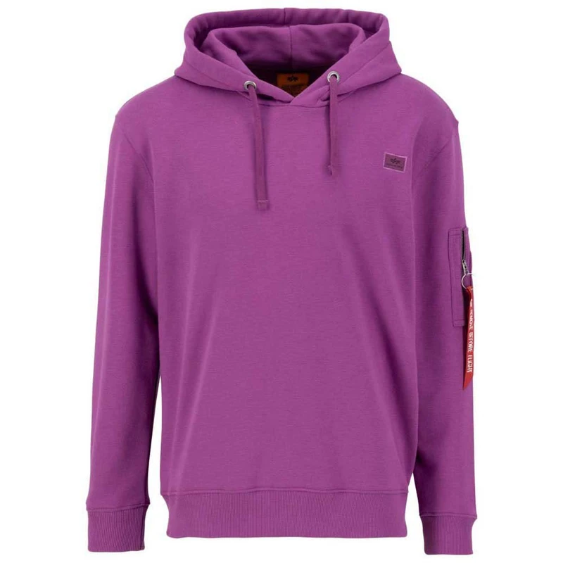 Alpha Industries X-Fit Hoody Hooded Sweat for Men Dark Magenta