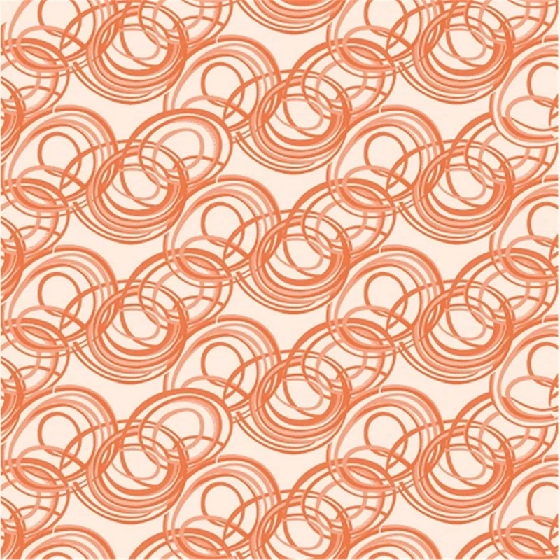 Pierrot TNT Tablecloth 140 x 140 cm Pack of 20 Terracotta Green PU Line - Airlaid Decorated Galaxy Background White