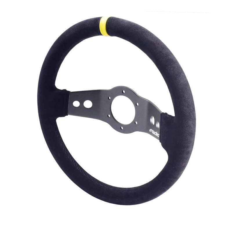Simoni Racing Universal Steering Wheel Rally - Black Suede - Diameter 320mm