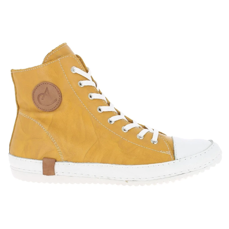 Andrea Conti Women's Trainers Sneaker, Ochre, 4 UK