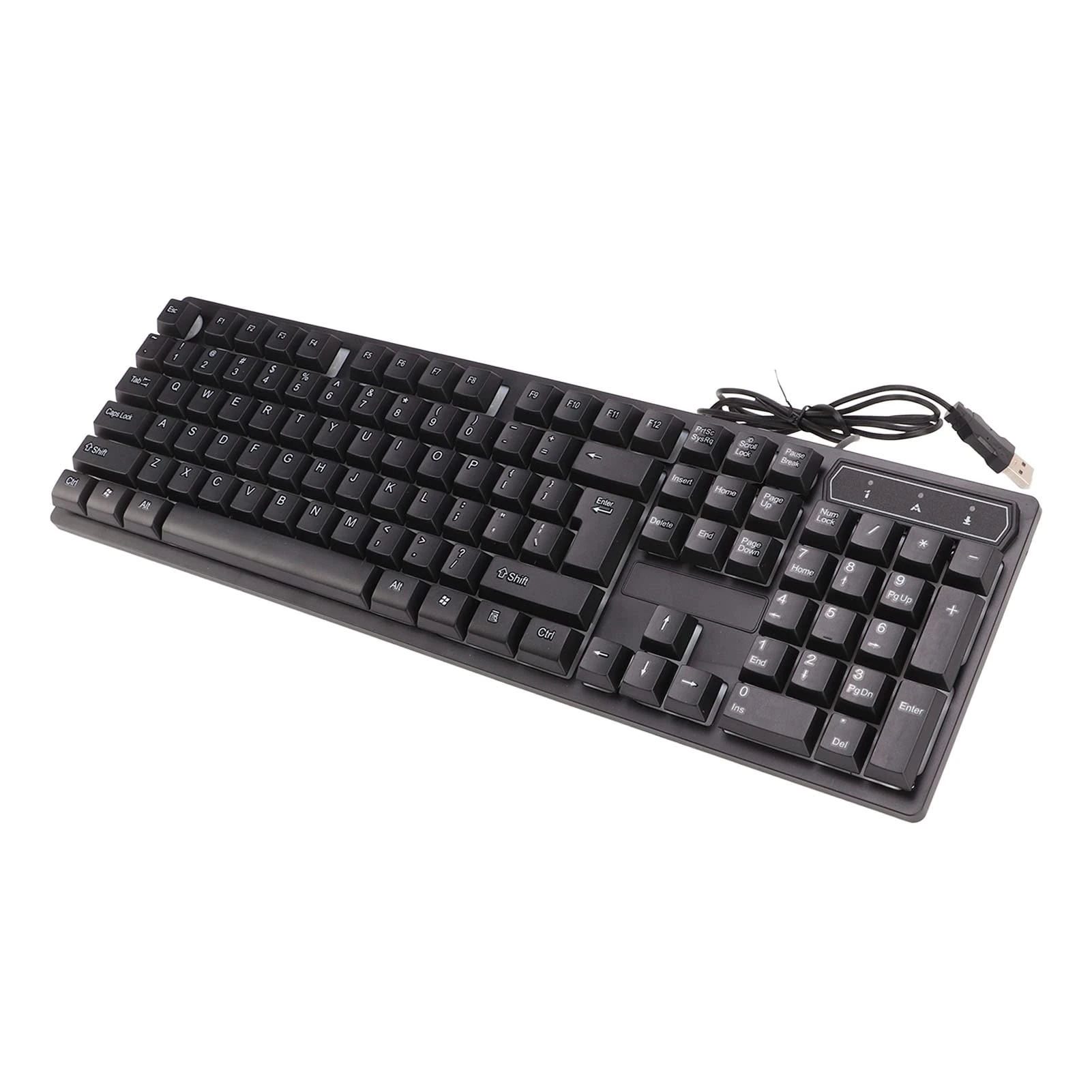 Bewinner KR 6300 RGB Mechanical Gaming Keyboard, 104keys Colorful Gaming Backlit USB Wired Keyboard with Suspended Keycap, Quick Response Percussion Feel for Computer Laptop PC