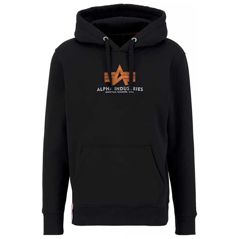Alpha Industries Basic Rubber Hoody for men Black
