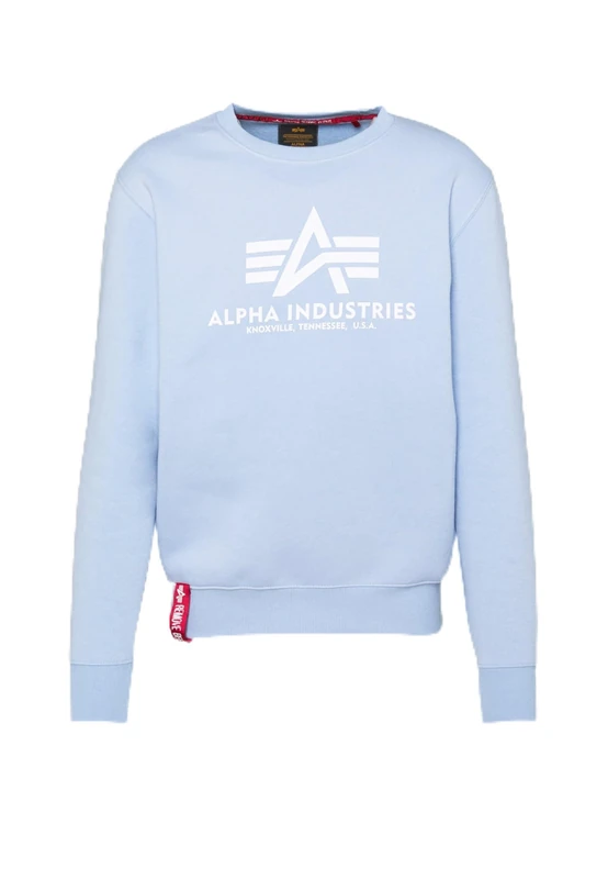 ALPHA INDUSTRIES Unisex Kids Basic Sweater Kids/Teens Sweater, 513-light Blue, - Image 1