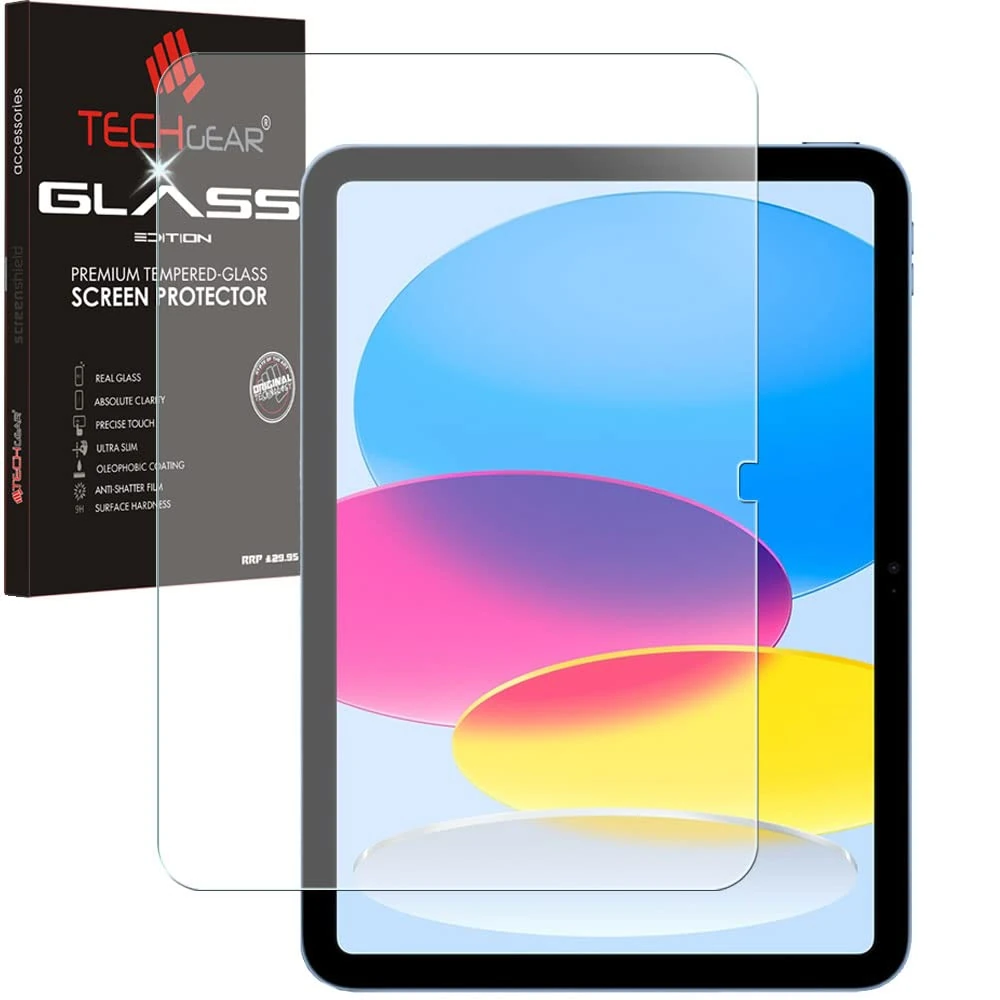 TECHGEAR Anti-Glare Screen Protector for iPad 11th (A16) & 10th Generation MATTE GLASS Edition Genuine Tempered Glass Screen Protector Guard Cover for Apple iPad 11" 2025 / iPad 10.9" 2022