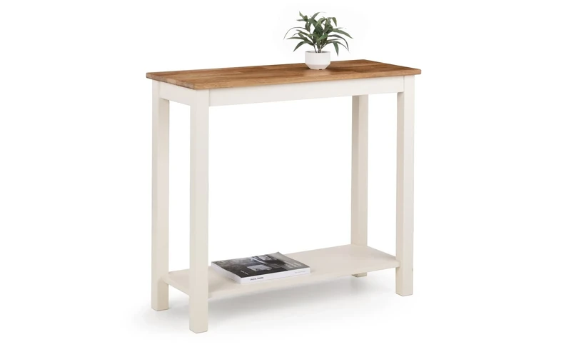 Julian Bowen Coxmoor Console Table,Ivory & Oak