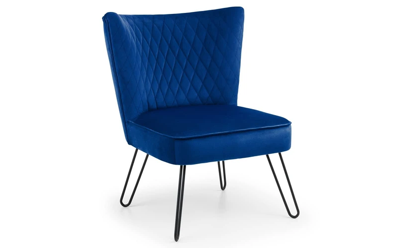 Julian Bowen Lisbon Chair, Blue - Image 1