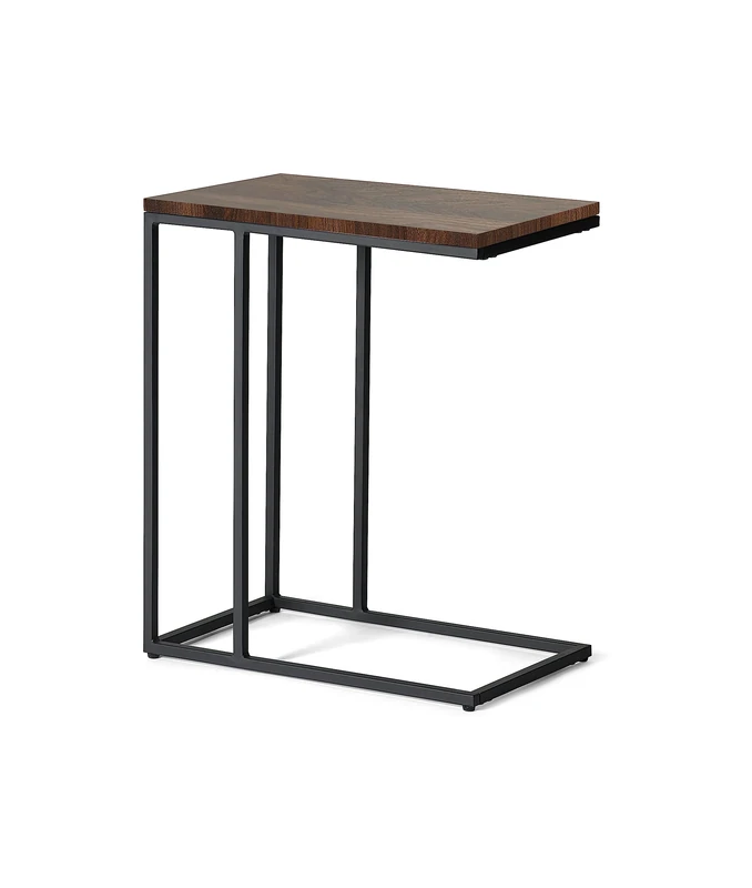 Julian Bowen Tribeca Drinks Table, Walnut Effect/Black