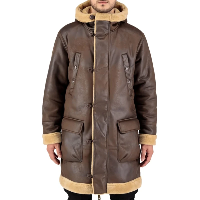 Alpha Industries Men's B7 Arctic Parka Winter Jacket for Ladies, Vintage Brown, M