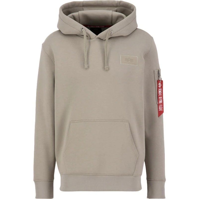 Alpha Industries Back Print Hoody Mens Hooded Sweat Vintage Sand