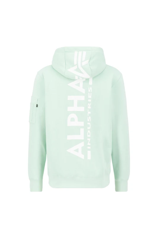 Alpha Industries Back Print Hoodie for men Mint