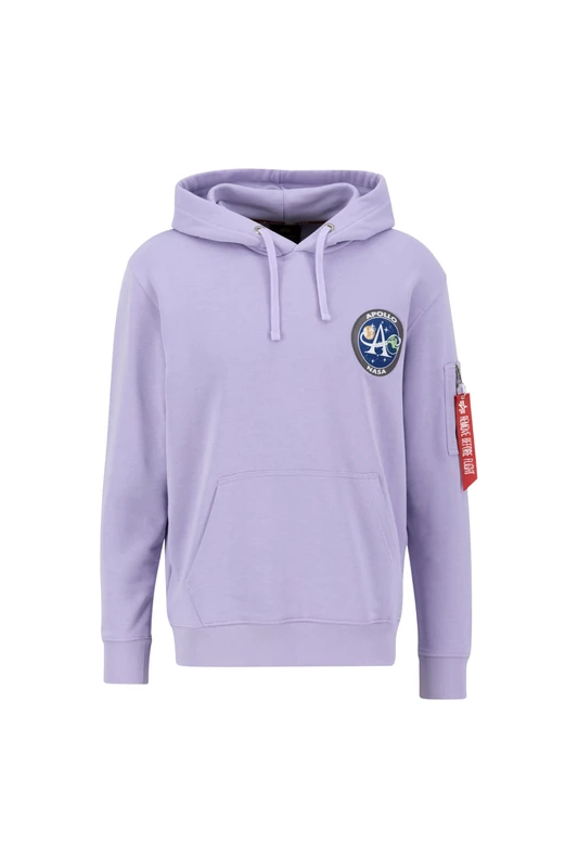 Alpha Industries Apollo Mission Hoodie for Men Pale Violet
