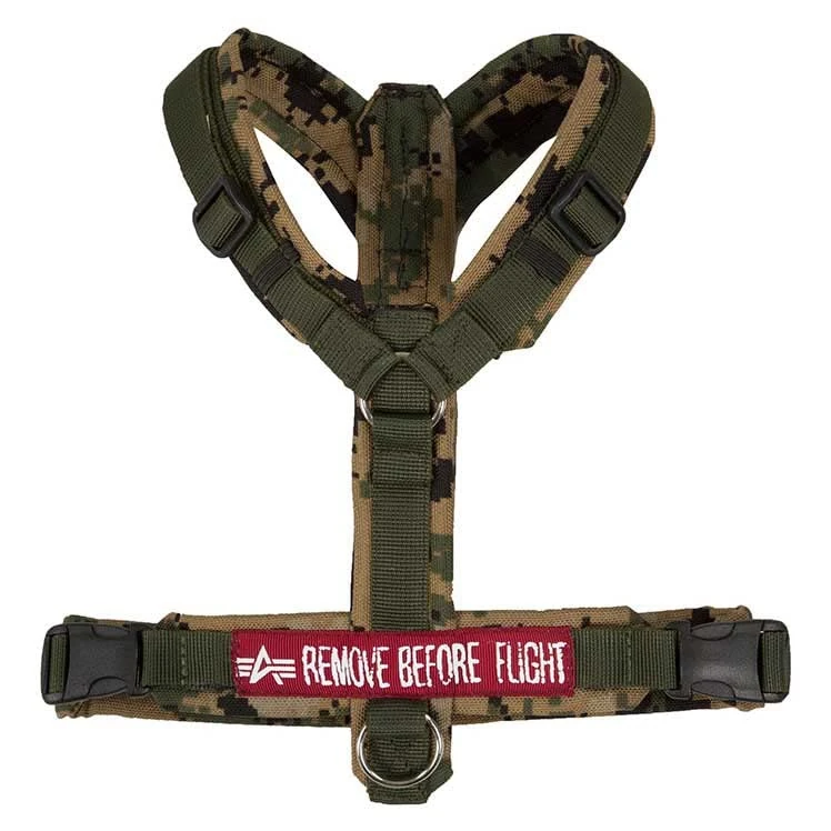 ALPHA INDUSTRIES Alpha Dog Harness, Digi Olive Camo, xs