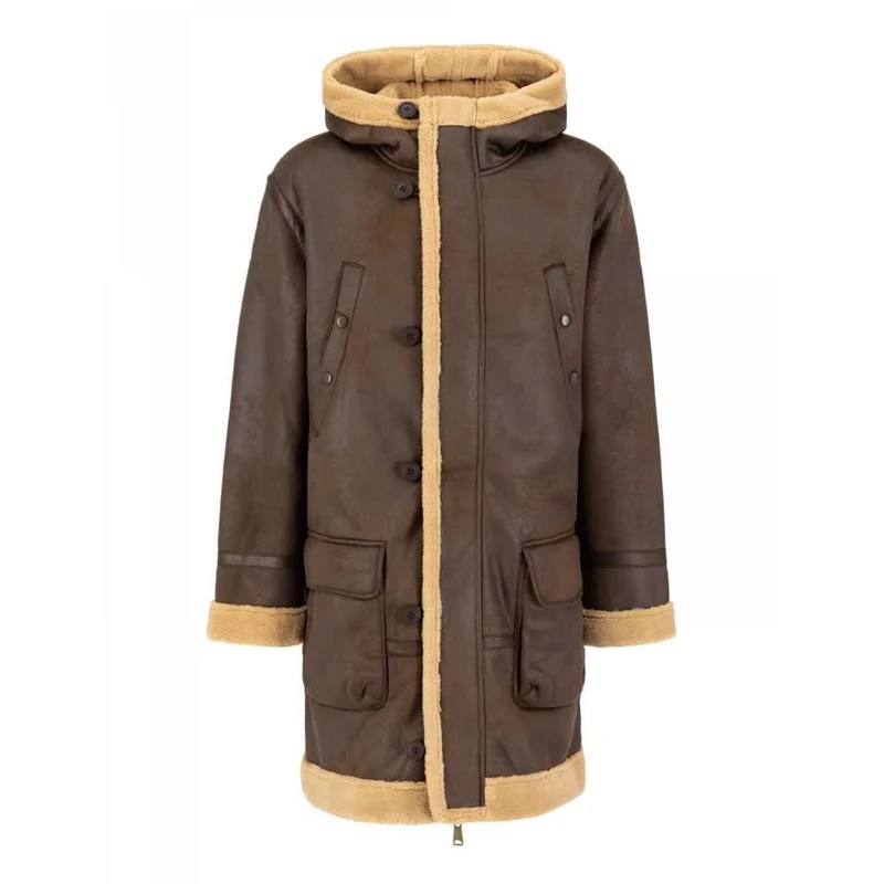 Alpha Industries B7 Arctic Parka Winter Jacket for Ladies Vintage Brown