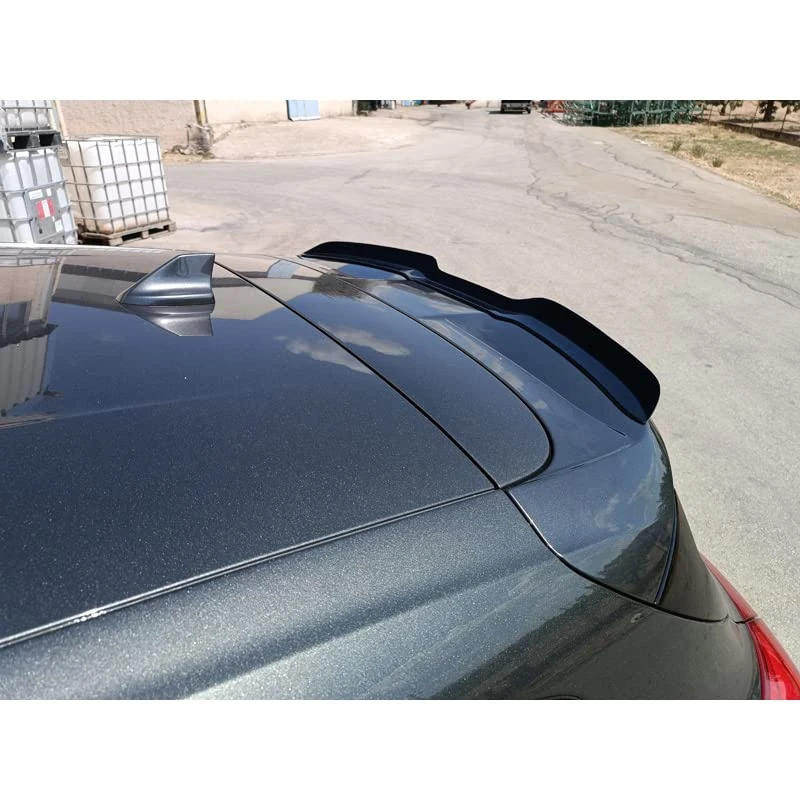 Motordrome Roof spoiler (Spoiler Cap) compatible with Ford Focus IV ST/ST-Line HB 2018- (ABS Glossy black)
