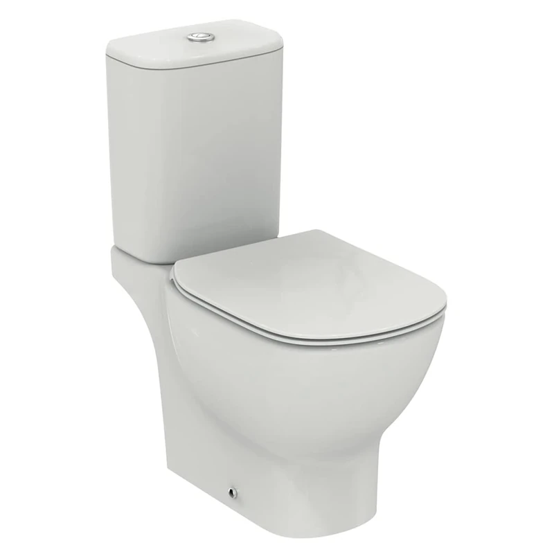 Ideal Standard Tesi Close Coupled Toilet with 6/4 Litre Cistern and Soft Close Toilet Seat