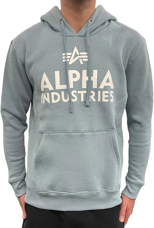 Alpha Foam Print Hoody Casual Shorts, Grey Blue, XXL